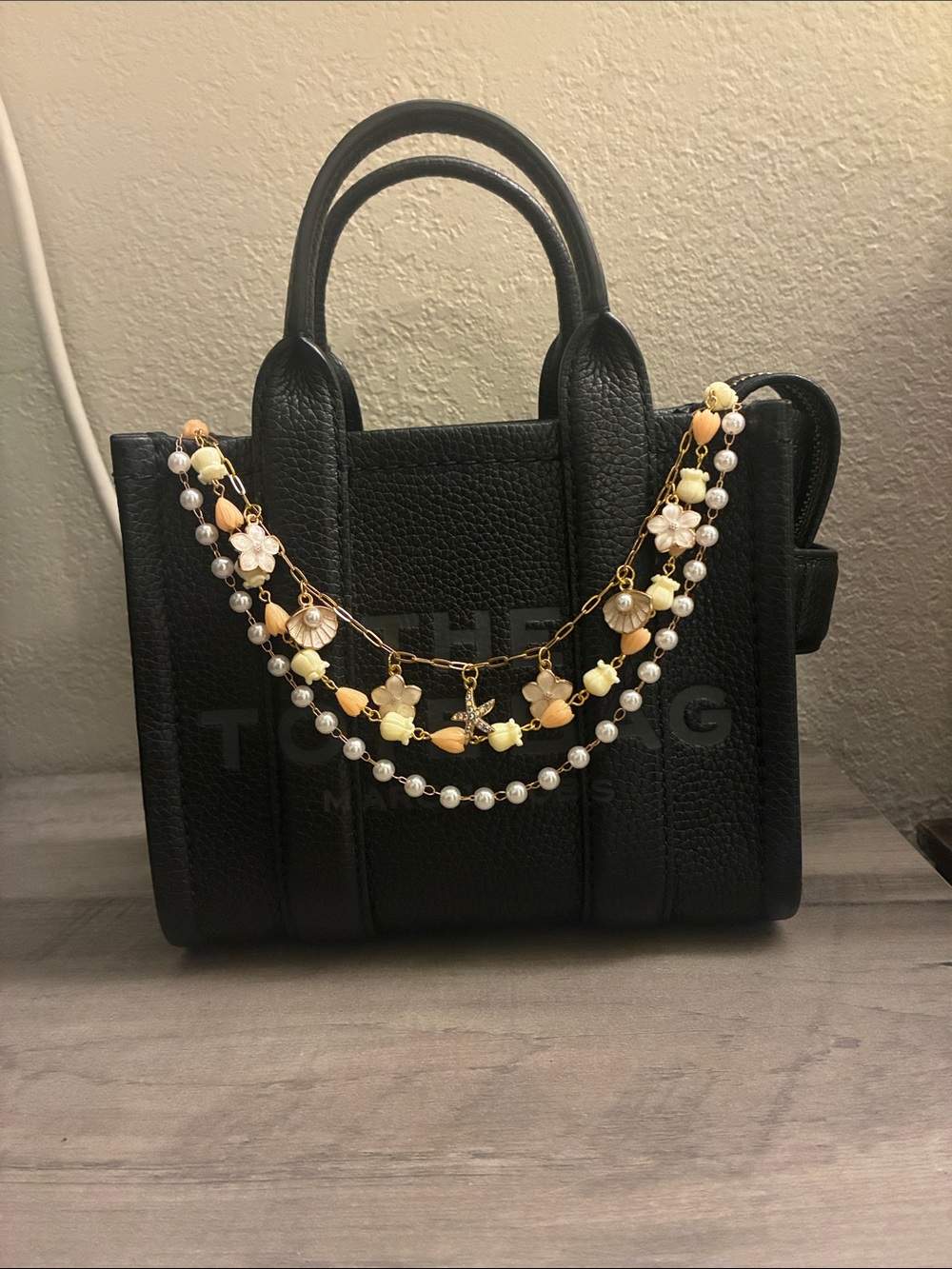 Pearl & Shell Chain Along With Hawaiian Pikake and Crown Flowers